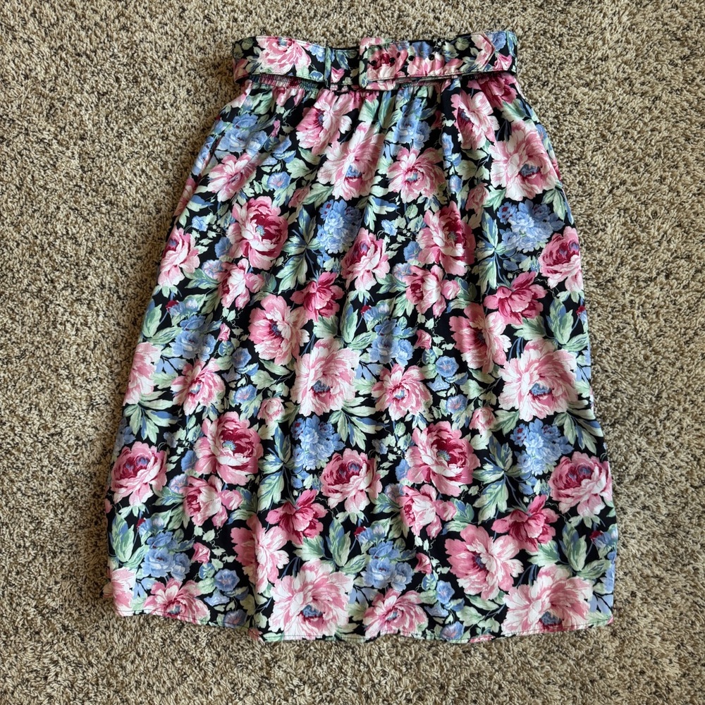 Vintage Floral Skirt